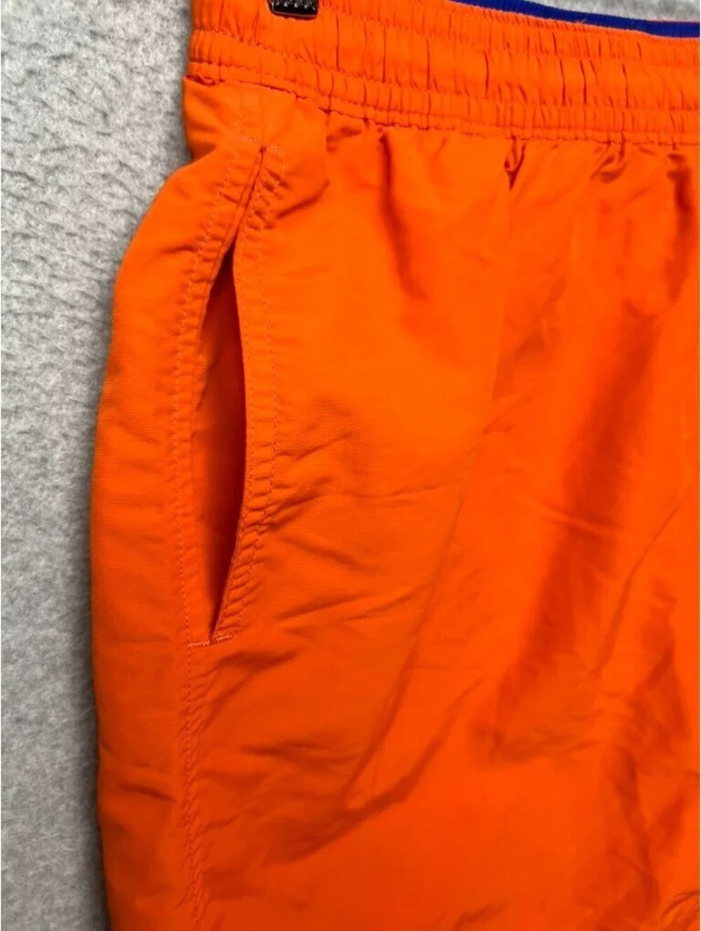 Polo Ralph Lauren Swim Shorts Mens L Mesh Lined Drawstring Pony Trunks Orange